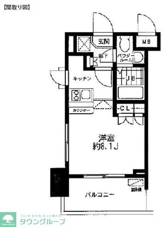レジディア大森東の物件間取画像